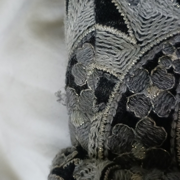 CO. Floral Embroidered Cropped Evening Opera Jacket, Size M - Picture 13 of 16